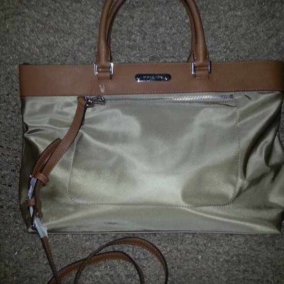 MICHAEL KORS-COLGATE-Nylon/Leather Large Tote-Dusk/Silver Hardware-Authentic-NWT - Picture 2 of 8